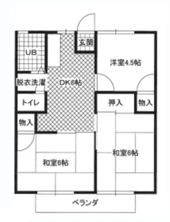 コーポ草木【2階】の間取り
