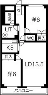 アイレックスミヤケ【2階】の間取り