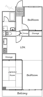クレール和光【1階】の間取り
