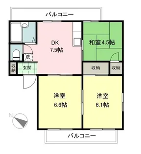 ホワイトレジデンス【3階】の間取り