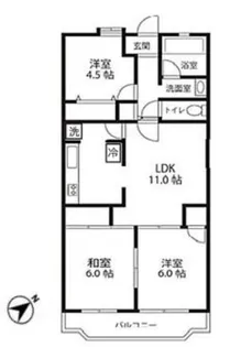 東京都八王子市別所1【マンション】の間取り
