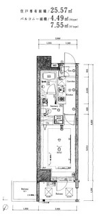グランドコンシェルジュ日本橋【6階】の間取り