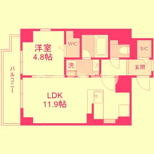 大阪府大阪市北区太融寺町【マンション】の間取り