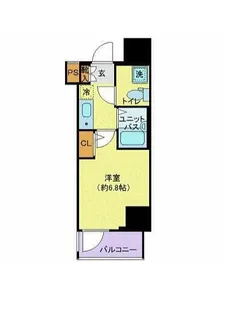 リヴシティ横浜東ベイサイド【7階】の間取り