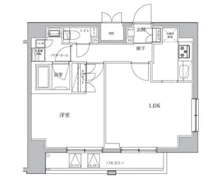 ル・サレーヴ【11階】の間取り