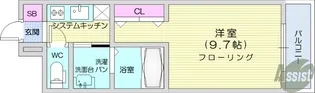 アリエッタ福室M【2階】の間取り