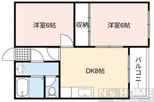 グローリーハイツ東成【4階】の間取り
