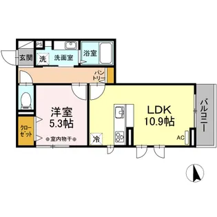 ラウレア【3階】の間取り