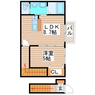 ラクラス通町【2階】の間取り