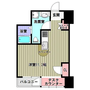 シャンブルクイセ【7階】の間取り