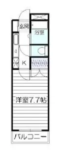 パークハイツ二軒茶屋【7階】の間取り