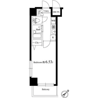 ヴェルト日本橋III【4階】の間取り