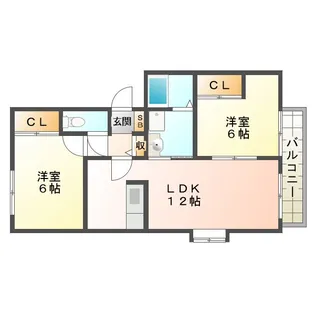 コンフォート打越坂【1階】の間取り
