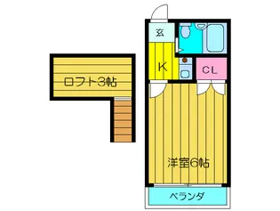 エル・エ-ル【2階】の間取り