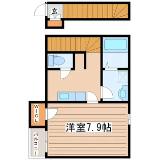 クレセント黒木【2階】の間取り