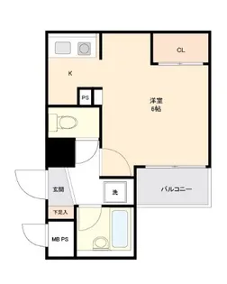 ドゥーエ西大島【5階】の間取り