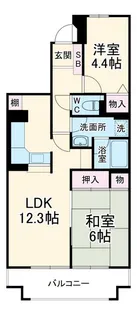 ヒルズ南戸塚【3階】の間取り