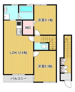 セントロイエル見能林【2階】の間取り