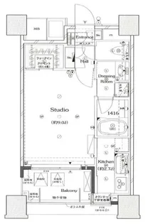 新宿山吹アインスタワー【11階】の間取り