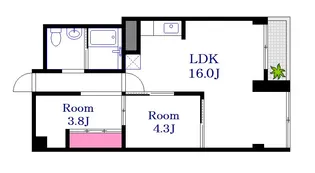 京急西広島マンション【3階】の間取り
