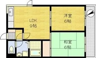 ウイステリア長居西【2階】の間取り