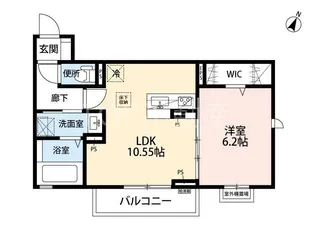 千葉県千葉市稲毛区稲毛東1【アパート】の間取り