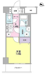 ディクオーレ仙川【2階】の間取り
