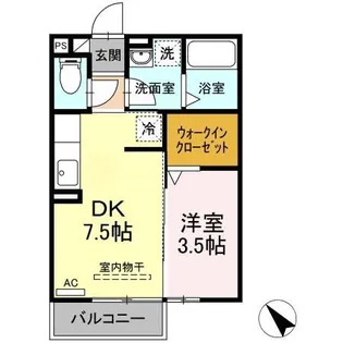 seaside WEST【2階】の間取り