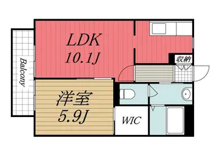 千葉県市原市五井西7【アパート】の間取り