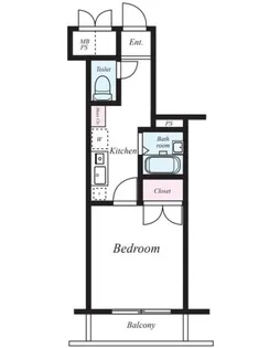 メインステージ日本橋箱崎【6階】の間取り