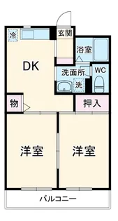 パルデンス綱島【1階】の間取り