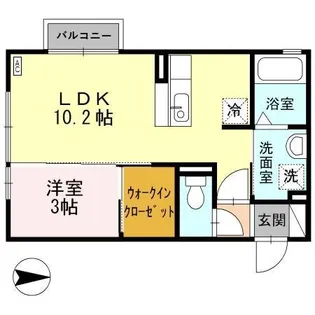 Olive K【2階】の間取り