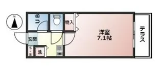 シャトラン弓木弐番館【2階】の間取り