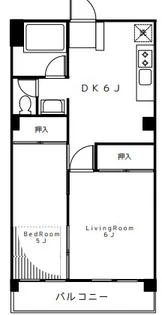 グロワール志村【1階】の間取り