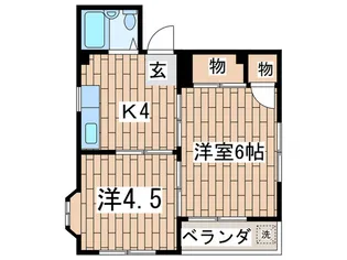 ア-バンハイツ横浜西【3階】の間取り