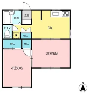 センチュリーハイツミナミ【1階】の間取り