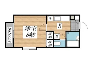 燦ハイム【1階】の間取り