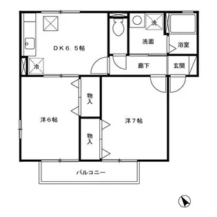 プリヤンモア【1階】の間取り