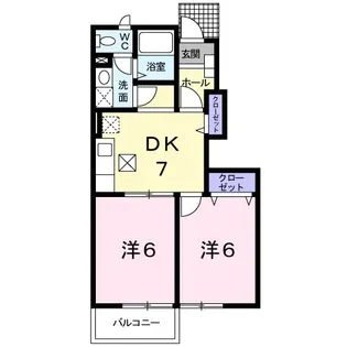 アルバ北出口I【1階】の間取り