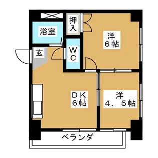 エスポワール上飯田【5階】の間取り