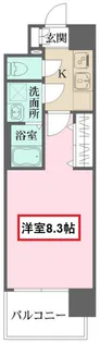 リヴェント玉造【7階】の間取り