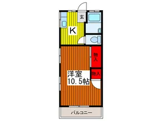 ミユキハイツ【2階】の間取り
