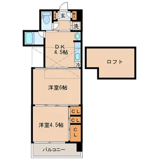 クレスト連坊【7階】の間取り