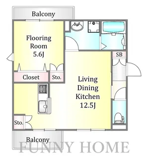 ヴァーチェ桜ヶ丘【3階】の間取り