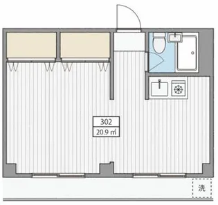 HAMA5【3階】の間取り