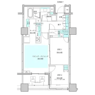 ザ・パークハウス早稲田【7階】の間取り