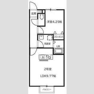 アスコット中野栄駅前【2階】の間取り