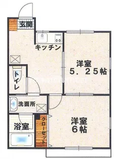 クローバー横浜【2階】の間取り