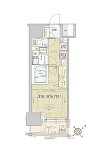 レビスタ白金高輪【11階】の間取り