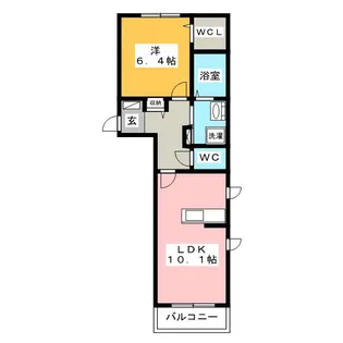 ファミール ヒロ【1階】の間取り